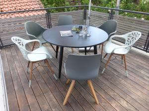 Μπαλκόνι ή βεράντα στο Ferienwohnung Färberloft