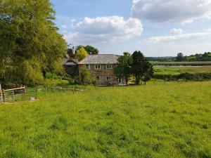 an old house in the middle of a field at Driftwood Cottage in Yelverton