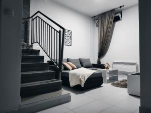 Predel za sedenje v nastanitvi Apartman Katy