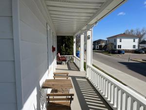 Balkón nebo terasa v ubytování Auberge Lac-Saint-Jean
