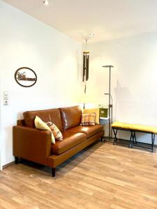 Ein Sitzbereich in der Unterkunft Meike 2 - Ebenerdige Wohnung mit Terrasse und kleinem Garten