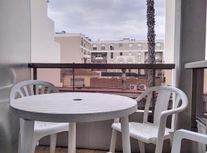 Μπαλκόνι ή βεράντα στο Résidence Graziella studio 208 +9 φωτογραφίες