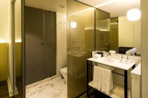 Koupelna v ubytování Hotel Altiplanico Bellas Artes