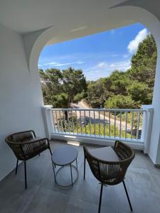 Balkón nebo terasa v ubytování Apartamentos Top Secret Es Pujols - Formentera Vacaciones