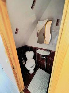 Vonios kambarys apgyvendinimo įstaigoje Kotedzas
