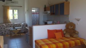 Kuchyň nebo kuchyňský kout v ubytování Galini Apartments