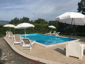 Πισίνα στο ή κοντά στο Appartamento di lusso in Villa Riccardo Barga