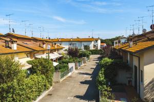 arial view of a row of houses with roofs at Dullos' House in Lido Adriano