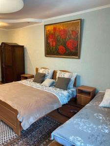 Postel nebo postele na pokoji v ubytování Вілла де Кампо
