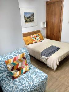 Postel nebo postele na pokoji v ubytování Estudio en el centro de Conil