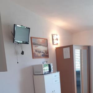 Kuchyň nebo kuchyňský kout v ubytování Villa Palfi