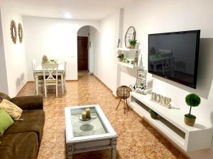 TV a/nebo společenská místnost v ubytování Apartamentos custodio