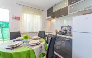 Η κουζίνα ή μικρή κουζίνα στο Stunning Apartment In Karin Gornji