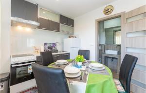 Η κουζίνα ή μικρή κουζίνα στο Stunning Apartment In Karin Gornji