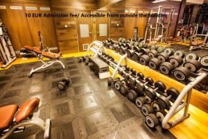 Posilňovňa alebo fitness centrum v ubytovaní Gozsdu Court Budapest