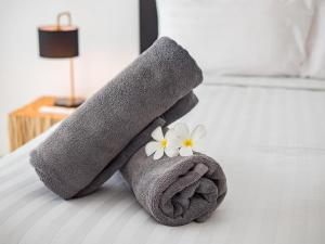 Postel nebo postele na pokoji v ubytování Villa Yana 2 bedrooms Lamai
