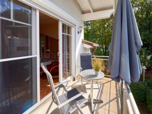 En balkon eller terrasse på Strandwohnungen Sellin - WG07 mit 2 Balkonen