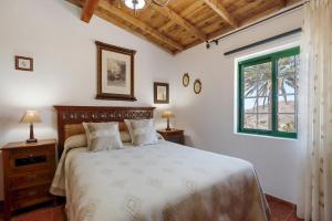 a bedroom with a bed and a window at Rosa del Negro in Alojera
