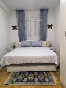 a bedroom with a bed and a window at Bella Vista in Trebinje