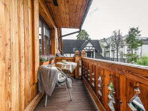Balkón alebo terasa v ubytovaní VisitZakopane - Willa Bajka Apartments