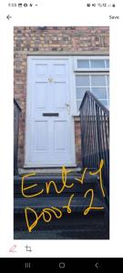 a sign that says eviction in front of a door at Cosy room in thornton heath in Thornton Heath