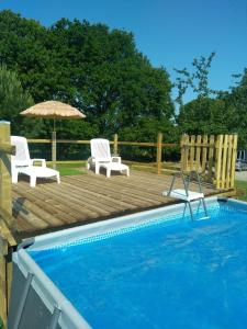 Bazén v ubytování Gite "home" - piscine nebo v jeho okolí