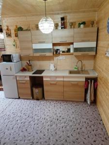 Kuchyň nebo kuchyňský kout v ubytování Chalupa Pod Menhiry
