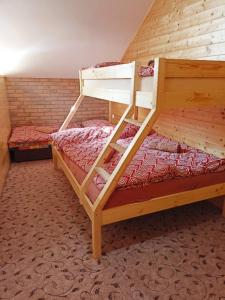 Postel nebo postele na pokoji v ubytování Chalupa Pod Menhiry