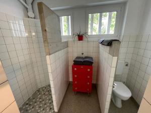 Baðherbergi á Loft63 am Bodensee