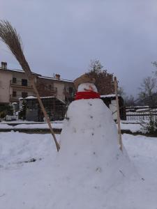 B&B La casa dei nonni Assergi v zimě