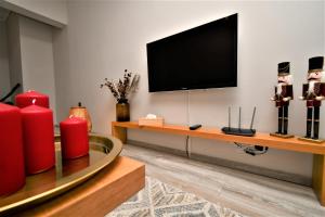 TV a/nebo společenská místnost v ubytování Central cozy apartment