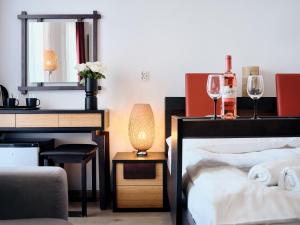 Postel nebo postele na pokoji v ubytování Villa Łeba Pokoje & Apartamenty