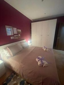Łóżko lub łóżka w pokoju w obiekcie A casa di Miele
