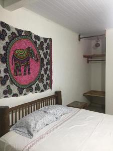 מיטה או מיטות בחדר ב-Casa especial em Itacaré