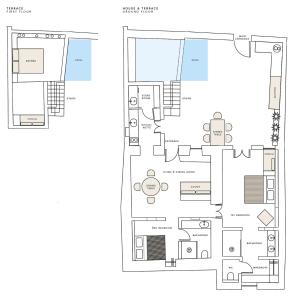 План Marousi Cycladic House with private pool