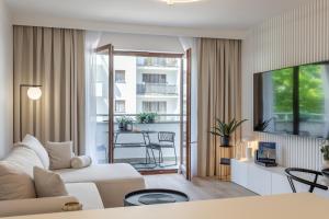 Et tv og/eller underholdning på Ambria Apartments Platan Complex