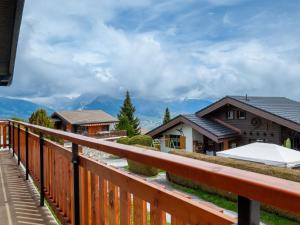 a view from the balcony of a house at Chalet Petite Plaisance by Interhome in Nendaz