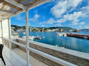 a view of a harbor from a house balcony at Maridea - La Darsena in Ponza