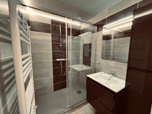 Kúpeľňa v ubytovaní Standing et océan à 50m, appartement de l'oasis