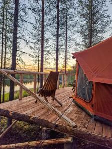 Příroda nedaleko luxury tent