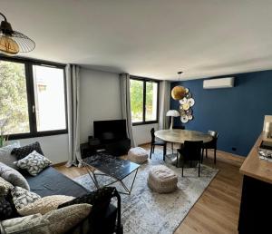 Гостиная зона в Le grand clocher de Cassis