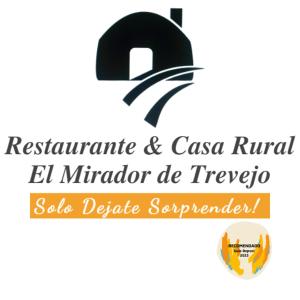 un logo de l'almirante cassis rival el mirator de tre dans l'établissement Restaurante & Hotel Rural El Mirador de Trevejo, à Villamiel