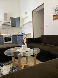 ein Wohnzimmer mit 2 Sofas und einem Couchtisch in der Unterkunft MARTINA 1 in Bašanija