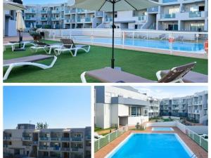 kolaż dwóch zdjęć basenu w obiekcie Payen Corralejo by Best Holidays Fuerteventura w Corralejo