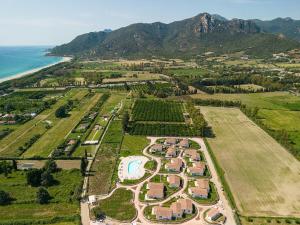 an aerial view of a park next to the ocean at Ville d'Ogliastra 2 - Marina Suites in Cardedu