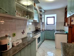 Kuchyň nebo kuchyňský kout v ubytování Apartment Melanie