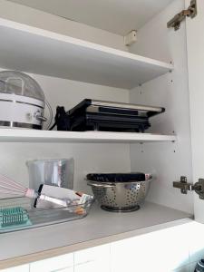Kuchyň nebo kuchyňský kout v ubytování 2- Zimmer Wohnung