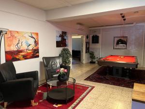 Posezení v ubytování Björnlokan B&B