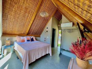 Pousada Villa di Luna客房内的一张或多张床位