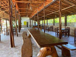 Restoran või mõni muu söögikoht majutusasutuses Chalé Temporada Porto dos Lençóis - Lençóis Maranhenses